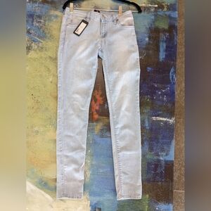 Just black denim light wash jeans